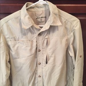 100% nylon Eddie Bauer button down
